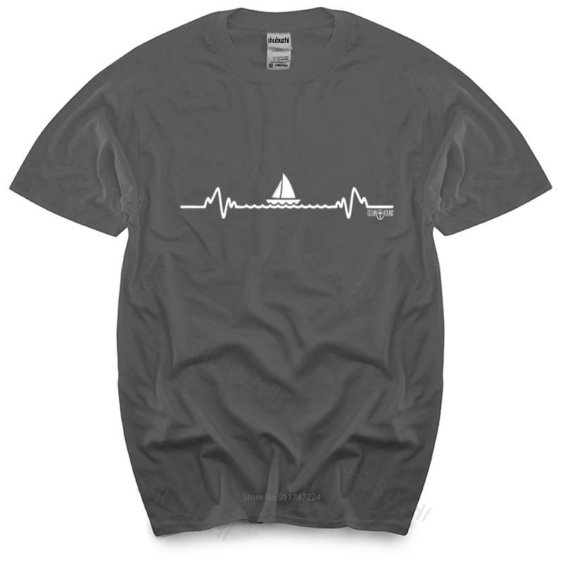 new arrived men tshirt summer Sailing Pulse TShirt Boat Sailor Doctor Nurse Medic Yacht Birthday male cotton teeshirt S
