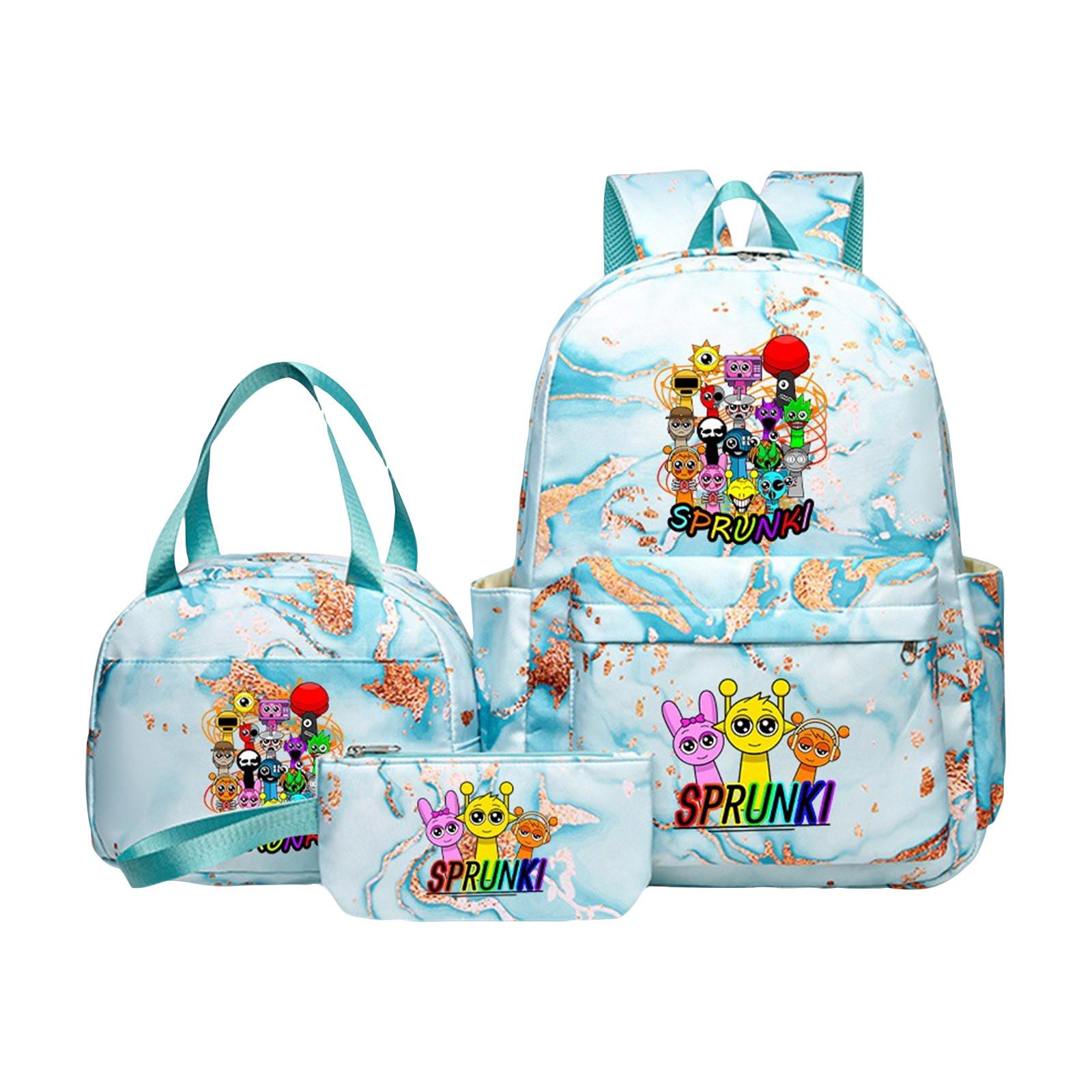 

Аниме Периферийный Рюкзак с Принтом, Персонализированная Сумка для Хранения Рюкзака, Набор из Трех Предметов: Рюкзак, Сумка через Плечо, Пенал, Школьные Принадлежности One Size синий