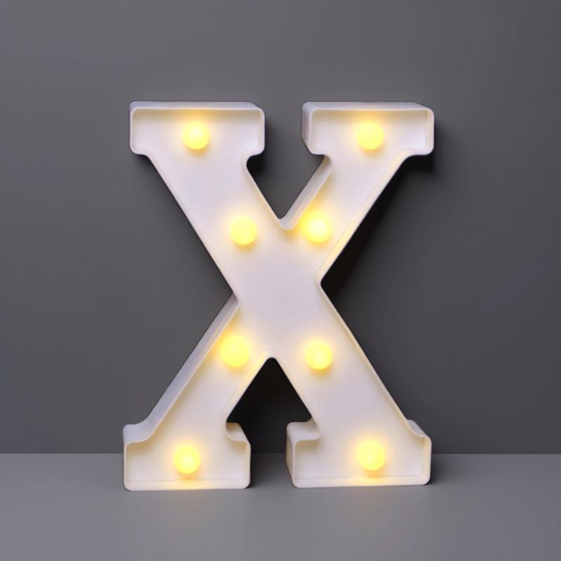 22cm LED Letter & Number Lights for Events - Perfect for Birthdays & Proposals.