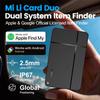 Dual System Mili Tracker Card Smart Location Tag GPS Tracker Compatible With Apple Find My Android Google Find Hub Item Finder