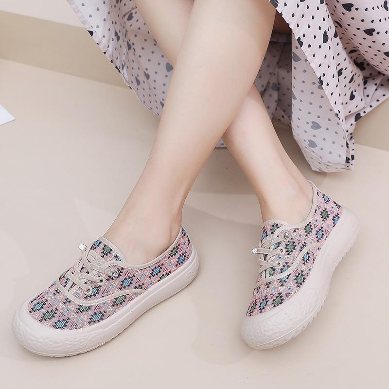 Old ******* ****** women's new platform canvas shoes fashionable and casual one-pedal fisherman shoes breathable s**t-soled lazy shoes