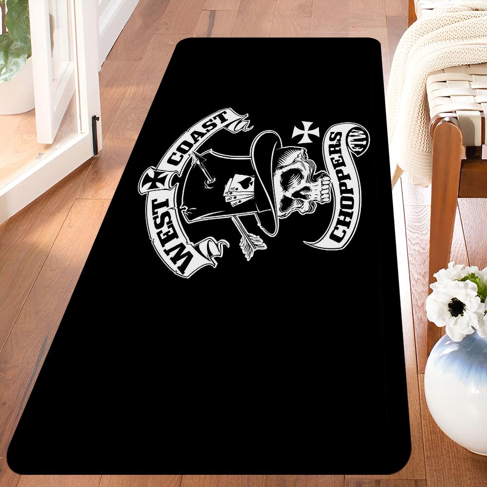 

West Coast Choppers Bathroom Mat INS Style Soft Bedroom Floor House Laundry Room Mat Anti-skid Welcome Doormat 40x120cm