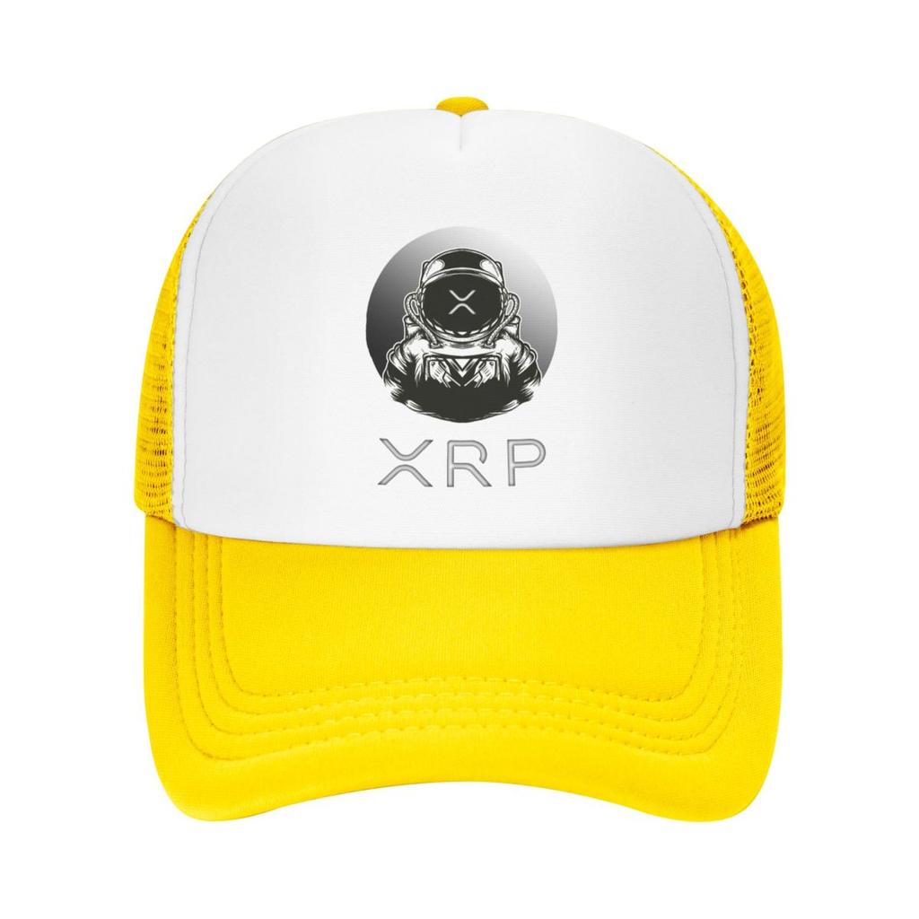 Individuelle Punk Ripple XRP To The Moon Baseballkappe für Herren Damen Atmungsaktive Bitcoin Trucker-Kappe Outdoor Snapback-Hüte