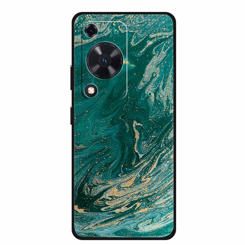For Huawei nova Y72 Case Marble Soft Silicone TPU Phone Cases Back Cover For Huawei Enjoy 70 NovaY72 Painted Shockproof Coque