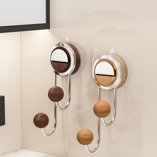 Hook Load-Bearing Non-Slip Wall Hook with Vacuum Suction Cup Reusable Wall Hook for Bathroom Kitchen Porch