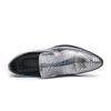 Britain Retro Men Pointed Glossy Patent Leather Shoes Casual Penny Loafers Formal Dress Footwear Sapatos Tenis Masculino