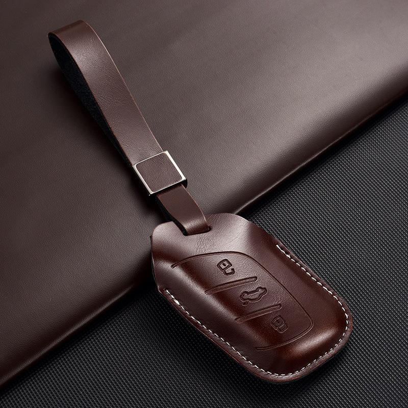 Roewe RX5 Leather Key Cover, Creative Fully Wrapped Shell for 350/360/W5/EI6/Plus/Ruixing EI5.
