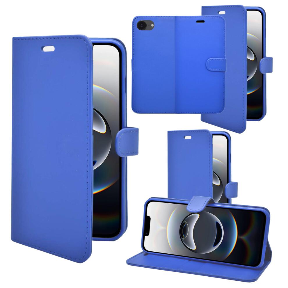 (blau) Für Apple iPhone 17e Wallet Flip PU-Leder Handyhülle