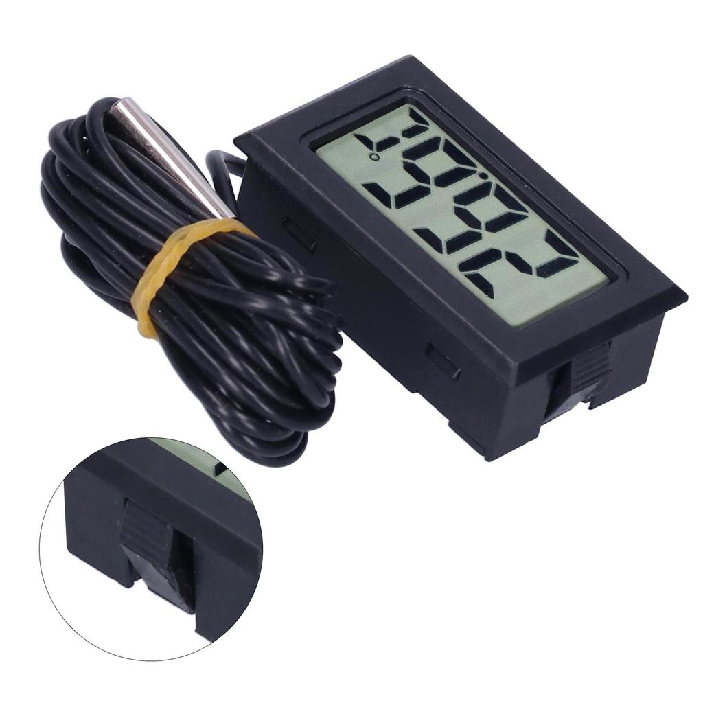 Digital Thermometer   LCD Wired Electronic Temperature Measurement Instrument FY13001