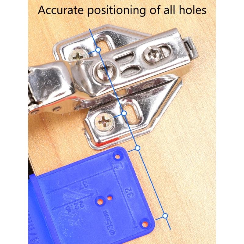Adjustable Depth Door Hinge Drilling Positionin Jigs Hole Template Suitable for DIYer Enthusiasts Professional Carpentry