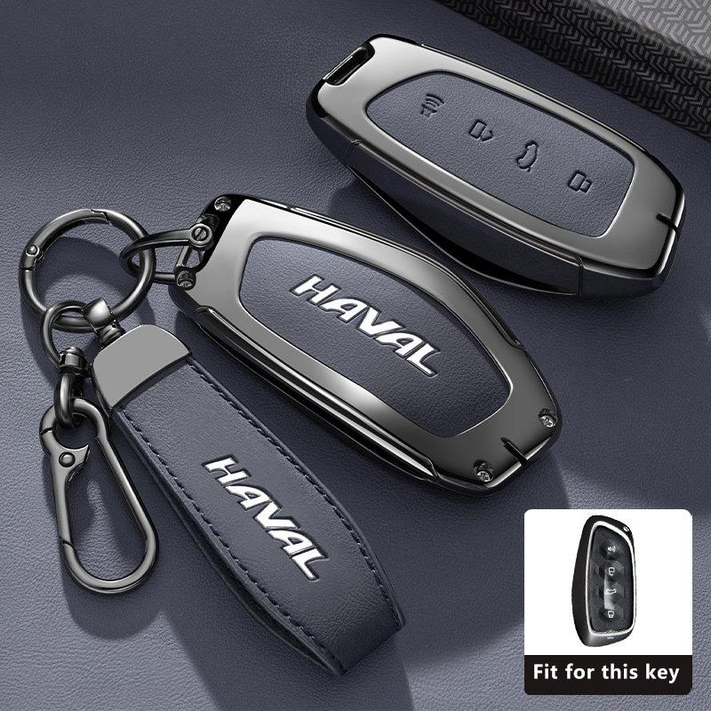 Custodia Portachiavi Auto in Lega di Zinco per HAVAL DARGO Hover H7 2025 2026 Portachiavi Copertura Telecomando Guscio Anello Supporto Portachiavi Accessori