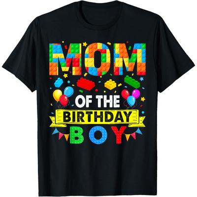 Mutter des Geburtstagskindes Meisterbauer Bausteine Spielzeug Bau T-Shirt