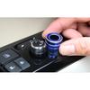 Alloy Blue Rearview Mirror Adjust Knobs Ring Cover for Toyota Corolla -