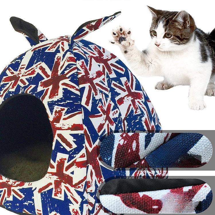 Yurt Pet Dog House Cat House Rabbit Ears Shape Winter Warm