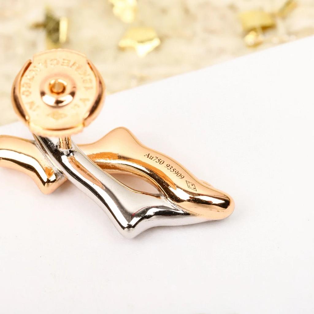 Najnowsza Gorąca Marka Kolczyki Vintage Luksusowa Biżuteria dla Kobiet Modny Projektant Kolczyki Wiszące Diamentowe Srebro 925 Kolczyki Sztyfty na Imprezę