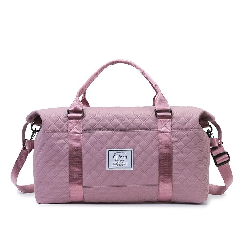 Travel bag Rhombus fitness bag large capacity leisure maternity accommodation portable shoulder bag short boarding luggage