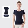LU3.0 Women's Quick-Dry Short Sleeve Yoga Top for Fitness and Running