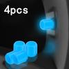 Luminous Tire Valve Caps 6 Colors Car Motorcycle Glowing Valve Cover Car Tire Wheel Hub Styling Tool Auto Accessories 4/8/20pcs Stem Caps1