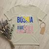 Dalla Bosnia Portami in America Maglietta per Unisex 100% Cotone Maglietta Casual Girocollo Divertenti Manica Corta merchandising Estate