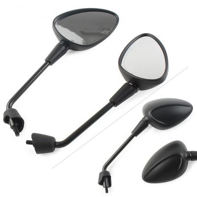 Universal Aluminum Rearview Mirror Vespa Scooter Street Bike Motorbike Accessories Black