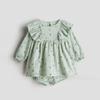 Carino Set Estivo per Bambina in Cotone Biologico Blusa + Pantaloncini Abbigliamento per Bambina Piccola