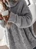 European and American High Neck Cable Knit Pullover for Spring and Autumn