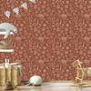 Orange School Supplies Wallpaper for Living Room and Bedroom 50x1000