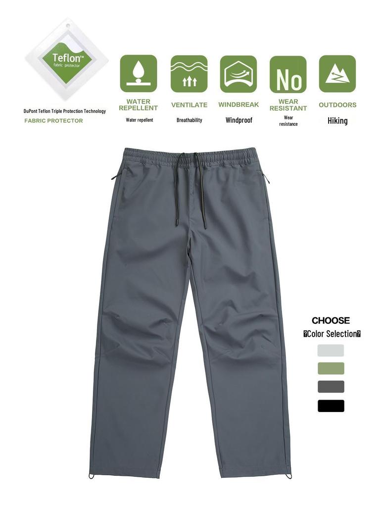 Men's Ultra-Thin Outdoor Wide-Leg Hiking Pants