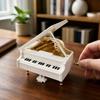 3.74in Grand Piano Music Box Hand-Cranked Mechanism Mini Piano Music Box  Home Decor