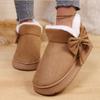 Damen-Kurzstiefel für Herbst und Winter, Schneestiefel, rutschfeste flache Schuhe, warme Schuhe