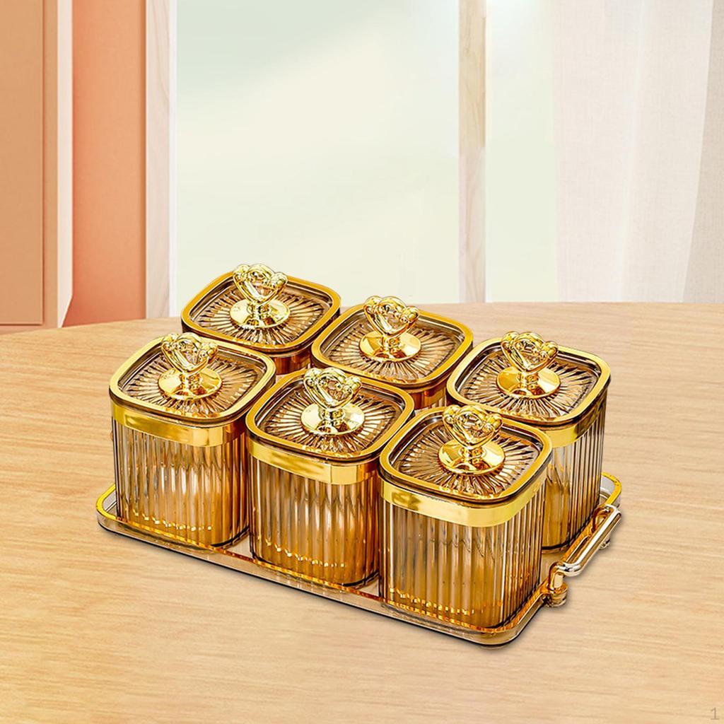 Appetizer Dish with Lid, Compartmentalized Fruit Serving Tray for Celebrations