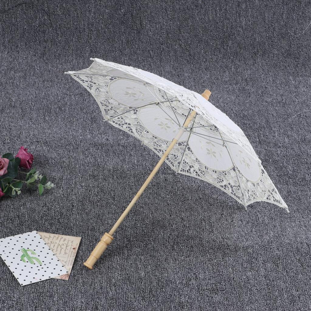 West   Bridal Lace Umbrella Parasol Banquet Stage Photography Prop Wedding Supplies
