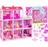 Jokomisiada Dollhouse Large House Villa with Furniture