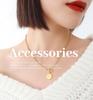 18K Gold-Plated Hip Hop OT Buckle Round Pendant Clavicle Necklace P101
