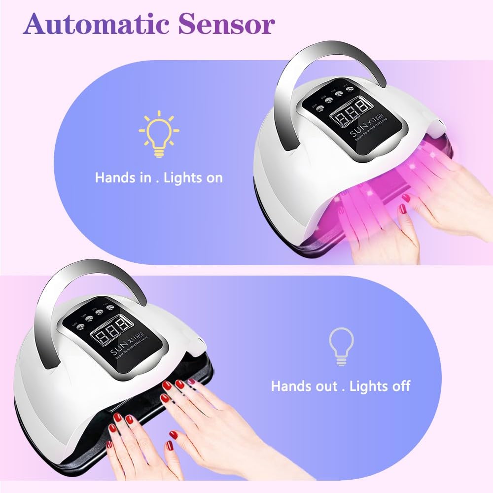 66LEDs Powerful UV LED Nail Lamp For Drying Nail Gel Polish Dryer With Motion Sensing Professional UV Lampe for Manicure Salon