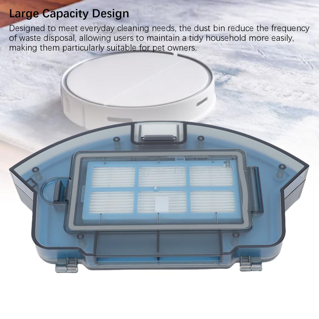 Robot Vacuum Dust Bin High Capacity Efficient Filtration Dust Collector Box Replacement Parts for Coredy R650 R750 R580 G800