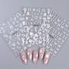 5D Relief Ins Wind Nail Art Sticker Premium Light Luxury With Diamond Bronzing Nail Sticker