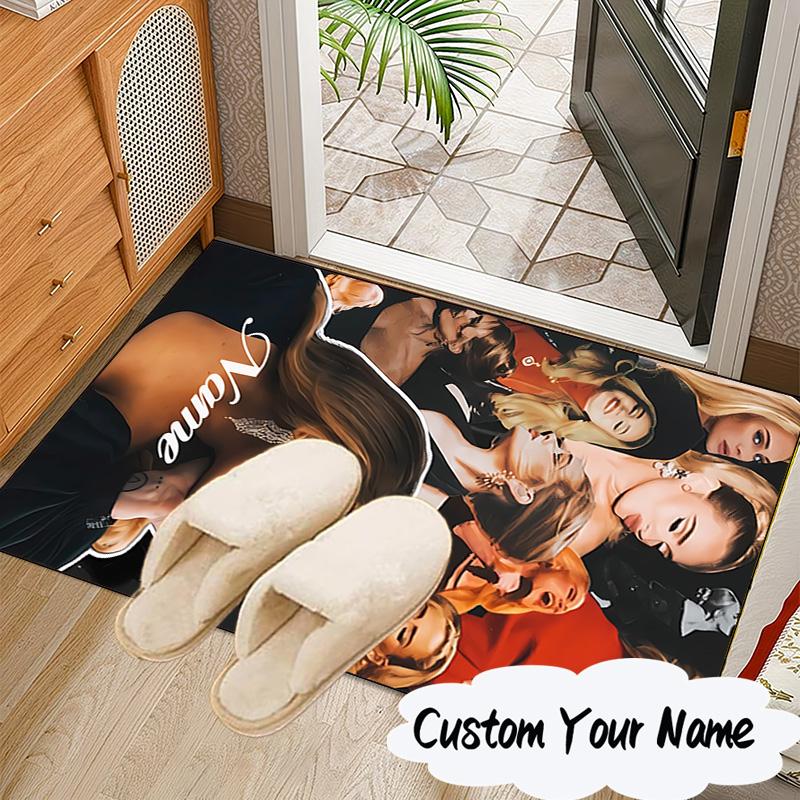 Custom Name Adele's Artwork Rug for Living Room, Game Rooms, Office, Bedroom, Floor Mat Playful Design, fan gifts Christmas decor