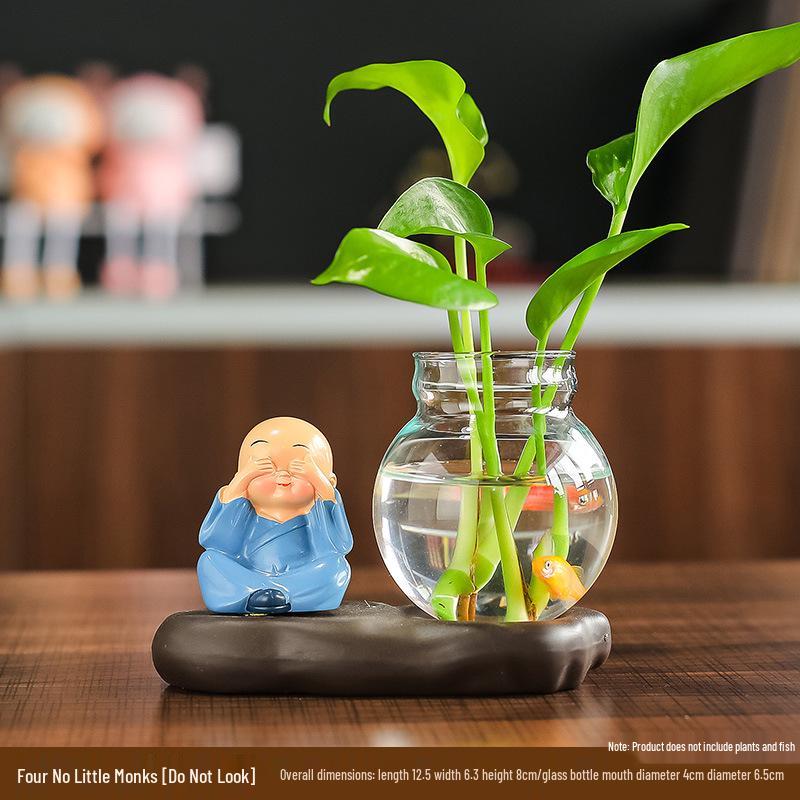 Creative Little Monk Desktop Ornaments for Home and Office Decor