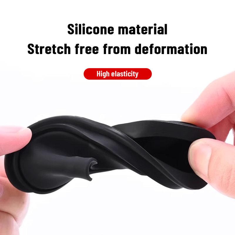 For JAC JS4 JS7 -2025 Silicone Car Door Lock Buckle Protection Cover Elastic Anti-Collision Shock Absorbing Pad