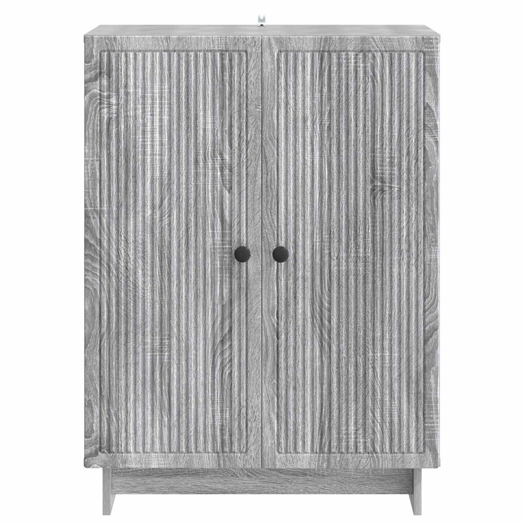Sideboard Grey Sonoma 66 x 34.5 x 90 cm Particle Board