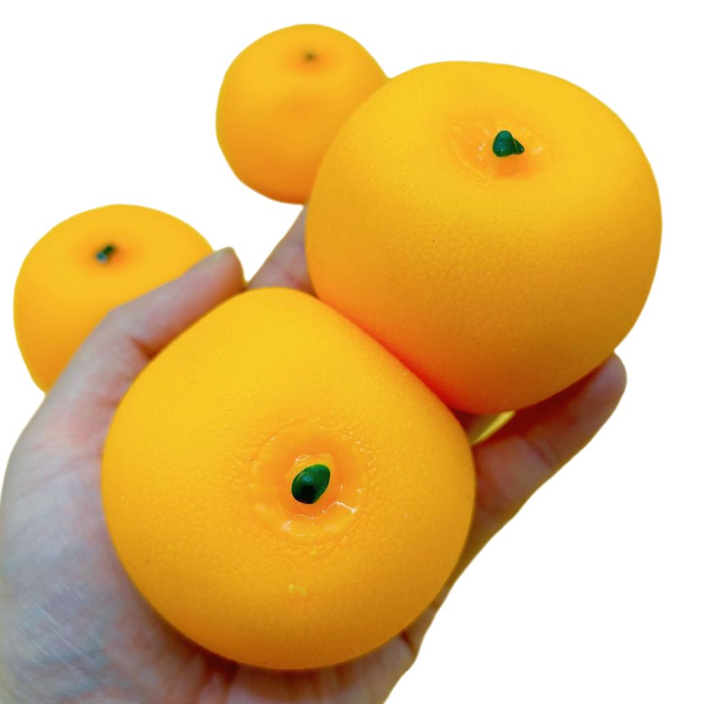 New Kawaii Simulation Orange Peel Sticky Squeeze S Soft And Realistic Jelly Sparkling Squeeze S Children & Adult Gifts