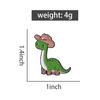 Süßer Cowboy-Dinosaurier Emaille Anstecknadeln Individuell Reise Coole Broschen Reversabzeichen Kleidung Tier Schmuck Geschenk für Kinder Freunde