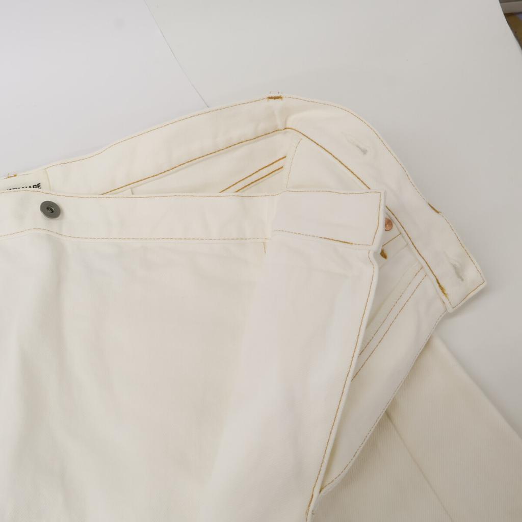 COMMEdesGARCONS JUNYA WATANABE XF-S010 AD2020 Wrap Skirt Denim Long Cut-off Skirt XS whiteUsed