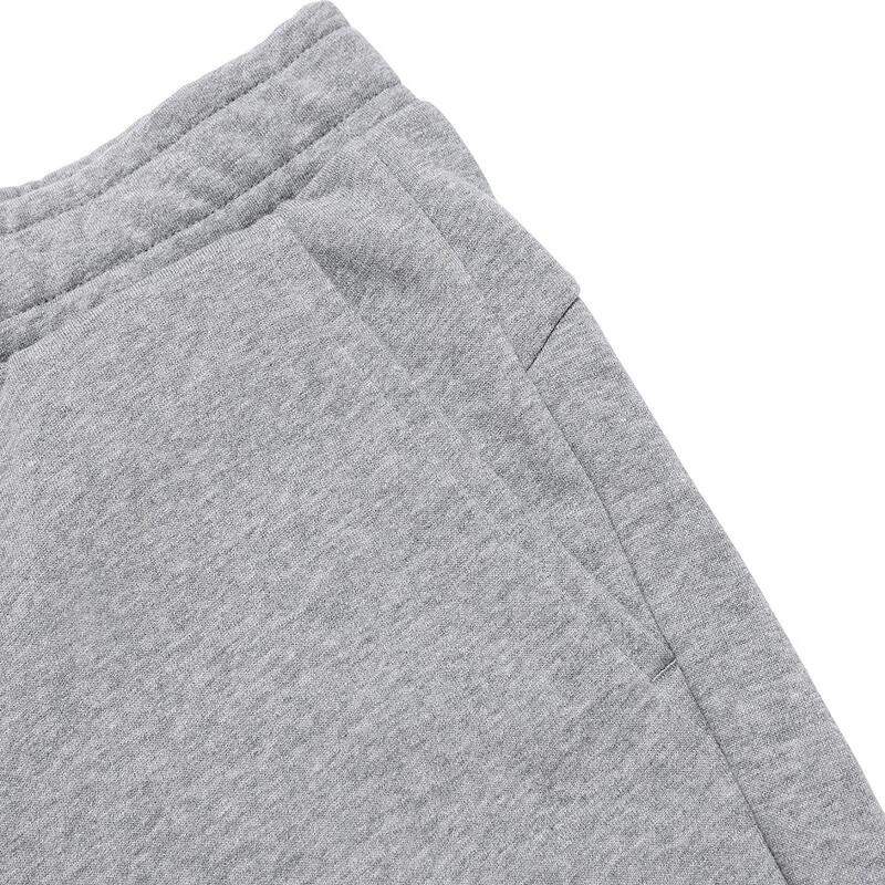 PUMA Logo Print Double Pocket Elastic Waist Straight-Leg Casual Shorts Men Bottoms Gray 675753-03