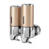 Wall Mount Soap Shower Dispenser Dual Pump 2 Separate Compartments Reusable Space Saving Shampoo