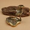 Antique Brass Lotus Leaf Backflow Incense Decorations Solid Pure Copper Frog Lotus Pond Censer Holder Ornaments Tea Pets