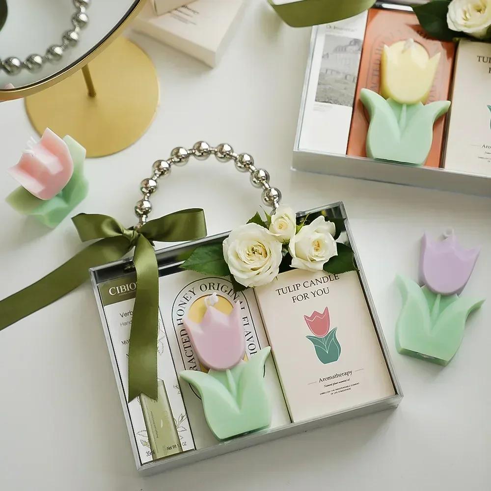 Elegant Tulip Scented Candles: Perfect Wedding Favors, Aromatic Room Decor, and Thoughtful Birthday Gifts for Her