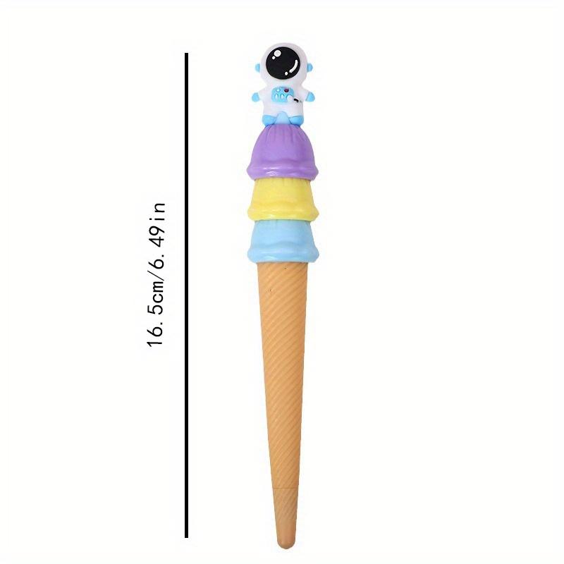 Back To School Season 36pcs 0.5mm Cute Soft Rubber Astronaut Ice Cream Neutral Pen Cartoon Astronaut Styling Pen Boy Gift Pen Prize Pen
