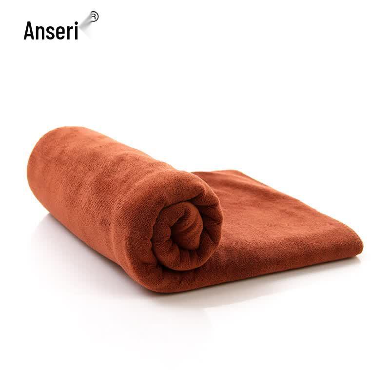 Anshairui Large Microfiber Plush Cleaning Towel кофейный